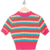 Mother The Mock 10 Stripe Sweater In Multi