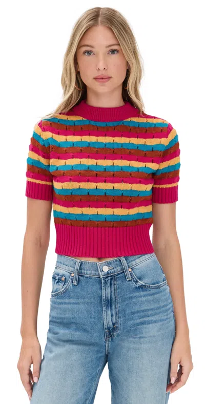 Mother The Mock 10 Sweater Laser Beam In Orange
