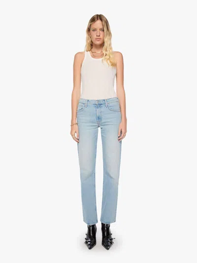Mother The Newbie Skimp Go Long Pants In Blue