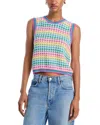 Mother The Open Back Sweater Tank In Rainbow Dreams