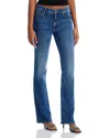 Mother The Outside Mid Rise Bootcut Jeans In Dark And Stormy Night In Dark And Stormy Night