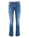 Mother The Outside Skimp Jeans In Blue