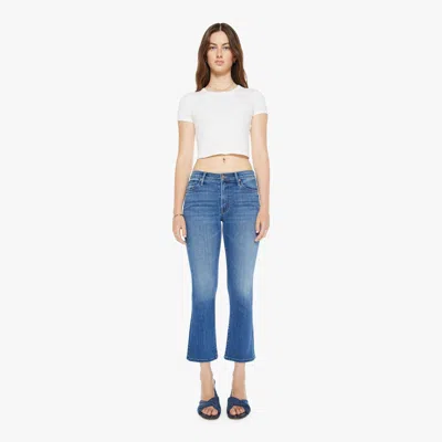 Mother The Outsider Ankle Connect The Dots Jeans In Blue