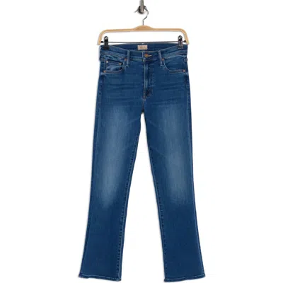 Mother The Outsider Ankle Flare Jeans In Blue