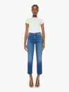 Mother The Insider Sneak High-waisted Bootcut Jeans In Loafers And Lassos