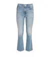 Mother The Outsider Flood Fray Ankle Jeans In Blue