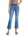 Mother The Outsider Flood Kick Flare Jeans In Field Trip In Blue