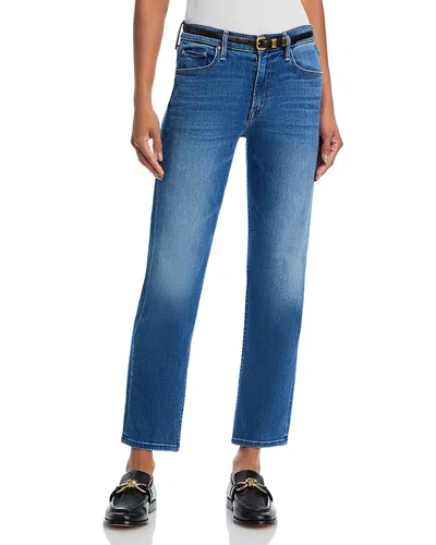 Mother The Outsider High Rise Ankle Jeans In Connect The Dots