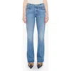 Mother The Outsider Sneak Bootcut Jeans In Blue