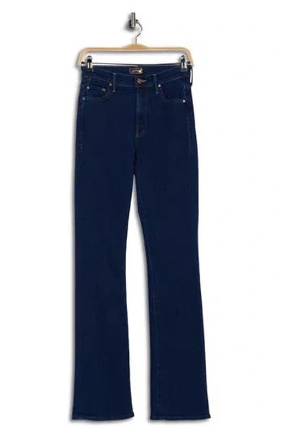 Mother The Outsider Sneak Bootcut Stretch Jeans In Blue