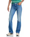 Mother The Outsider Sneak Jeans In Honey Poke In Blue
