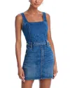 Mother The Over It Denim Mini Dress