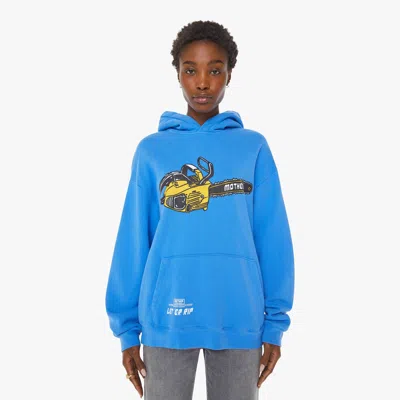 Mother The Oversized Hoodie Chainsaw In Blue