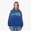 Mother The Oversized Hoodie Smoke In Blue