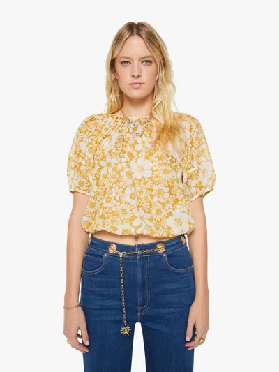 Mother The Party In Back Shirt Flower Notes In Yellow