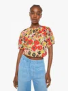 Mother The Party In The Back Shirt Flowers Al Fresco Sweater In Multi