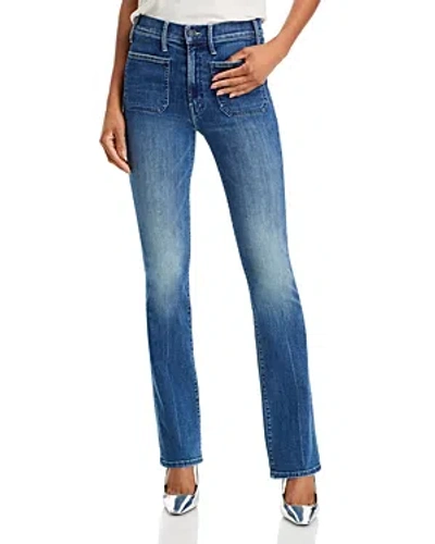 Mother The Patch Pocket Insider High Rise Jeans In Caving In