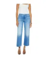Mother The Patch Pocket Mid Rise Maven Ankle Avant Gardener Jeans In Blue