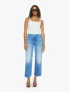 Mother The Patch Pocket Mid Rise Maven Ankle Avant Gardener Jeans In Blue