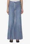 Mother Patch Pocket Twister Sneaker Jeans In Following Up In Blue