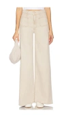 Mother 'patch Pocket Undercover Sneak' Beige Five-pocket Jeans In Twice As Nice