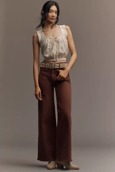 Mother The Patch Pocket Undercover Sneak High-rise Wide-leg Jeans