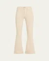 Mother Womens The Patch Pocket Weekender Flared Stretch-denim Blend Jeans Wacky Khaki