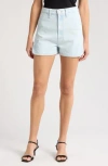 Mother The Piece Of Cake Denim Shorts In Over Ice