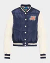 Mother The Pillow Talk Letterman Jacket Second String In Blue