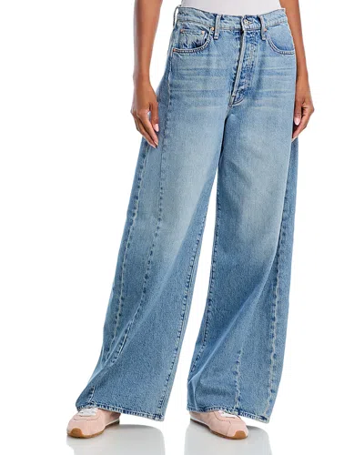 Mother The Pipe Dream Button Sneak High Rise Jeans In Leap At The Chance