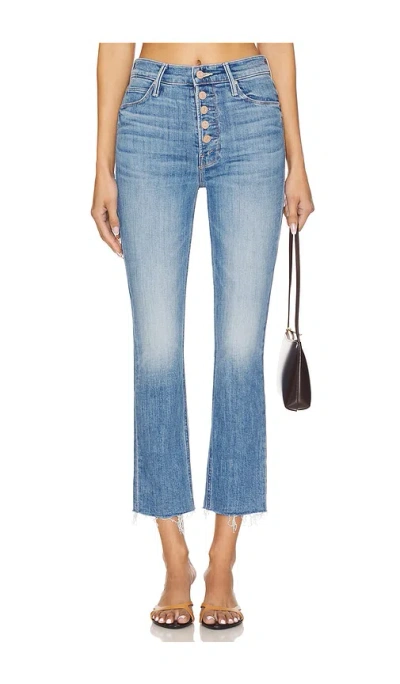 MOTHER THE PIXIE DAZZLER ANKLE FRAY JEANS