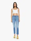 Mother The Pixie Dazzler Ankle Fray Boogie Down Jeans In Multi