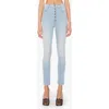 Mother The Pixie Dazzler Button Fly Ankle Straight Leg Jeans In Multi