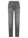 Mother The Pixie Mid Rise Dazzler Ankle Jeans In Gray