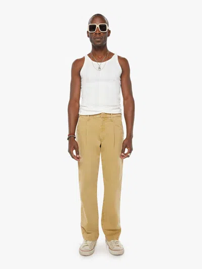 Mother The Pleated Big Shot Prep Pants In Khaki - Size 34