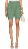 MOTHER THE PLEATED CHUTE PREP SHORT