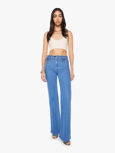 Mother The Pocketbook Hustler Roller Heel This Is Just My Day Job Jeans In Multi