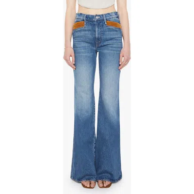 MOTHER MOTHER THE POINTY DOOZY CONTRAST POCKET WIDE LEG JEANS