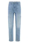 Mother The Private Dbl Skinny Jeans In Blue