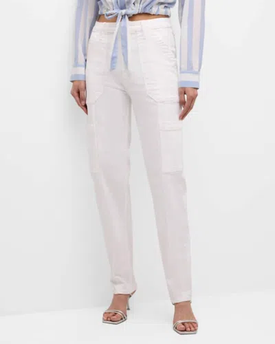Mother The Private Double Pocket Skimp Jeans In Fairest Of Them All In White