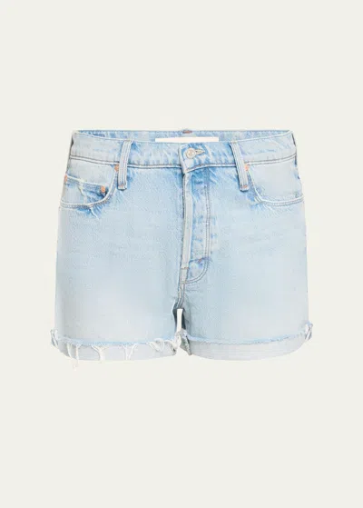 Mother The Proper Denim Shorts In Let's Bounce In Lets Bounce