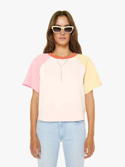 Mother The Quick Dip Roseboom Ballerina And Almond Shirt In Multi