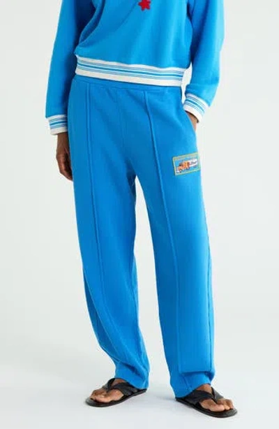 Mother The Quickie Pin Up Barrel Leg Pants In Blue