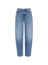 Mother Rabbit Hole Ankle Jeans In Remember When In Blue