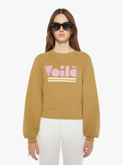 Mother The Racer Seam Pullover Locked And Loaded Shirt In Light Brown
