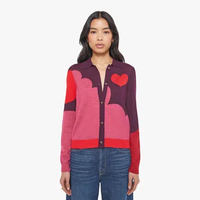 Mother The Racquet Cardigan Pop Art Shirt In Multi