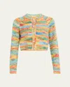 MOTHER THE RAGLAN CROP ALPACA CARDIGAN