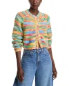 Mother The Raglan Cropped Crewneck Cardigan Sweater In Fancy Fade