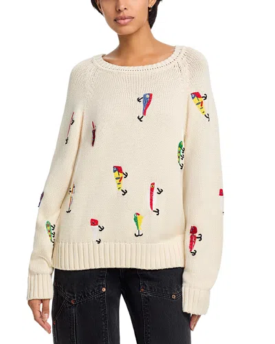 Mother The Raglan Pullover Sweater In Neutral