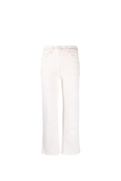 Mother The Rambler Straight-leg Jeans In White